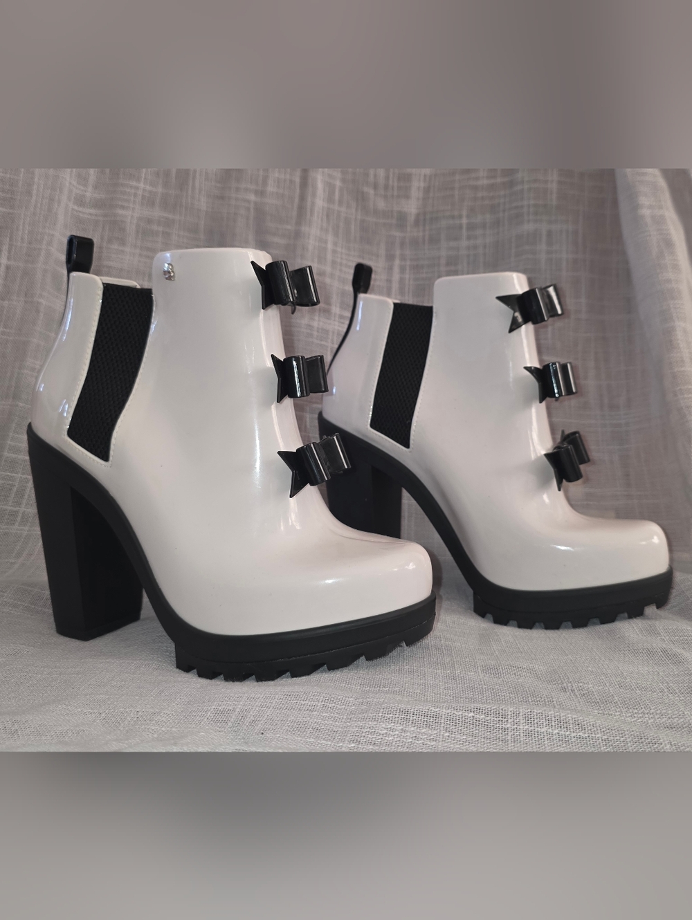 Melissa x Karl Lagerfeld "Soldier" Ankle Boots